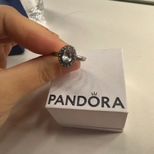 Pandora δαχτυλίδι σαν καινούργιο, ασημί με διαμάντια