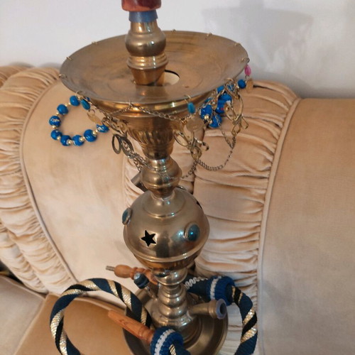 Hookah new 1 meter height with large decorative komboloi
