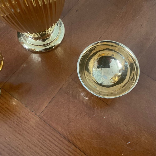 Τσαγιέρα τρίο Royal Winton vintage με μικρό ξεθώριασμα στο χρυσό