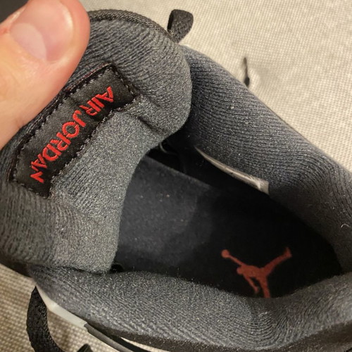 Jordan 4 Retro Black Canvas used, size 42.5