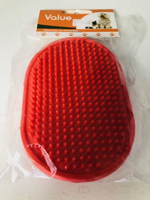 Rubber oval bath brush new