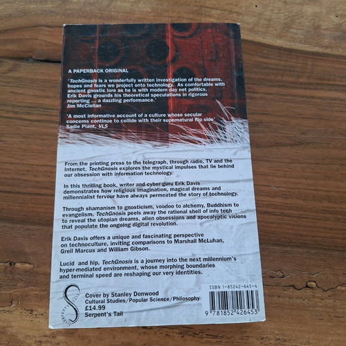 TechGnosis by Erik Davis like new
