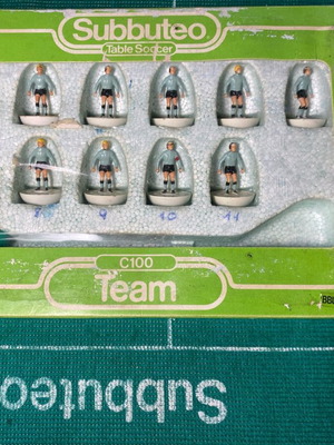 Vintage Subbuteo team Hamburg 2nd period 1985-90 hand painted