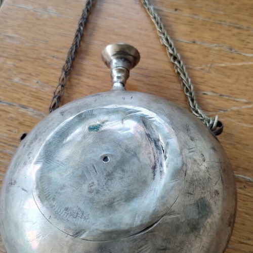 Two Traditional Handmade Metal Flasks from Egypt and India like new