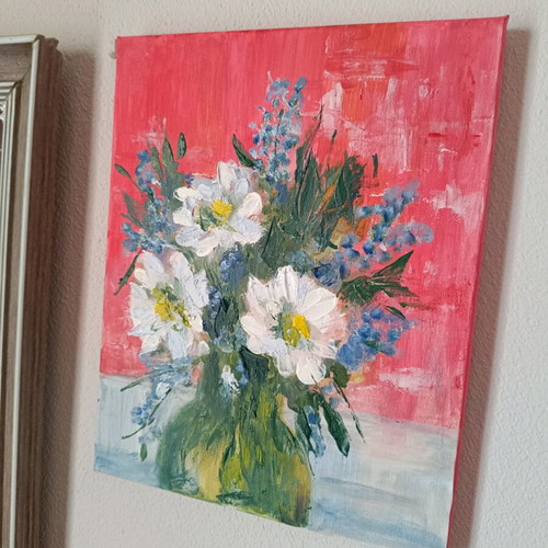 Handmade canvas artwork new 30×24 with acrylics