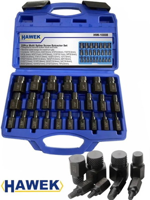 Hawek extractor set 25 pieces new