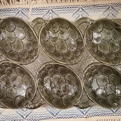 Vintage Bassano Italy GCE Majolica Platter 41cm, like new