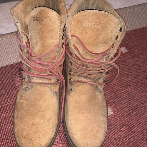Chicago boots used, men's size 42, beige brown