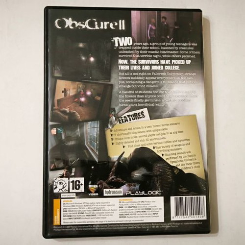 Pc Obscure II used survival horror adventure game