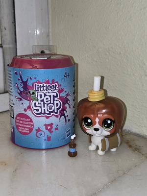 Littlest Pet Shop Thirsty Pets Dog (Maple syrup) new