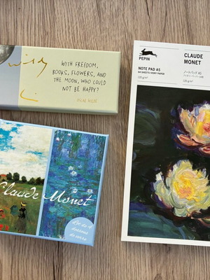 Σετ Τέχνης & Γραφικής Ύλης Claude Monet και Oscar Wilde, 3 τεμάχια καινούργια