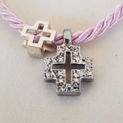 Bracelet with 2 crosses used