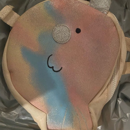 Zara kids bag used, unicorn design