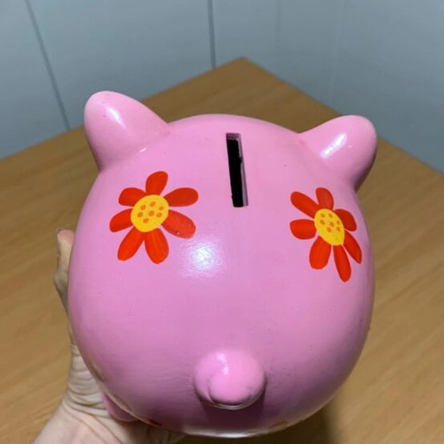 Money bank like new, set of two decorative piggy banks