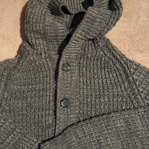 Men's knitted cardigan Nazareno Gabrielli grey like new, size L