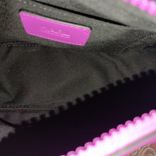 Karl Lagerfeld shoulder bag like new, purple, synthetic leather