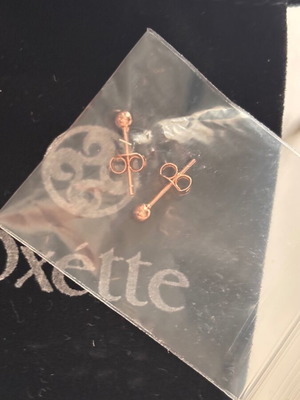 Oxette rose gold plated earrings new