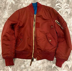 ALPHA INDUSTRIES MA-1 BOMBER JACKET DOUBLE SIZE M