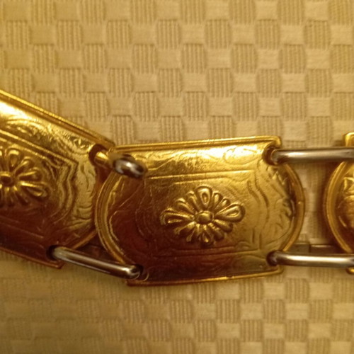 Vintage gold chain belt like new, 1980s style, size 105 cm