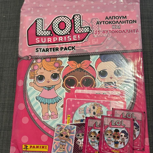 Panini LOL SURPRISE starter pack new, album and 21 stickers