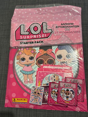 Panini LOL SURPRISE starter pack new, album and 21 stickers