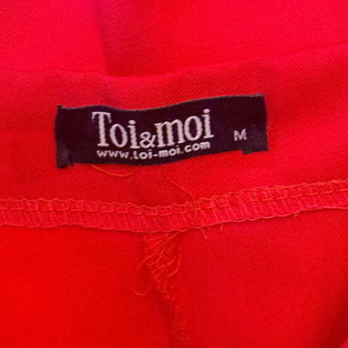 Toi&Moi high-waisted pants new, coral-pink, size S-M