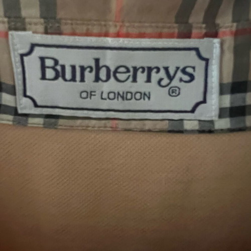 Burberrys of London Vintage 90's Pony Logo Women Polo Shirt used, XXL, beige and brown