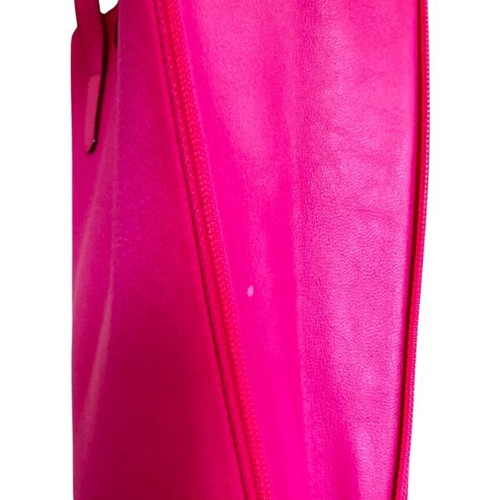 Lancel tote shoulder bag canvas-leather like new, pink