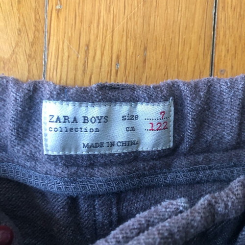 Zara boys jeans 122 cm 7 years gray soft fabric like new