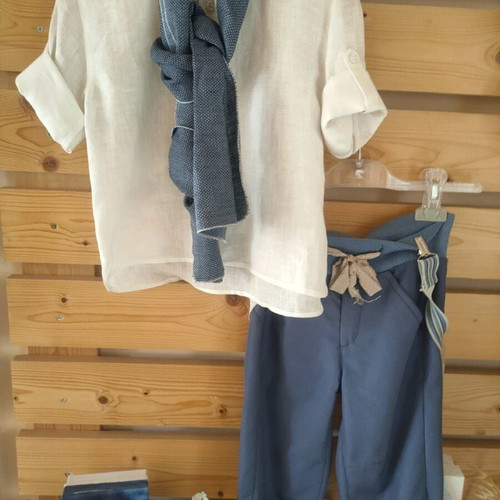 Baptism set for boy with scarf Dolce Bambini new