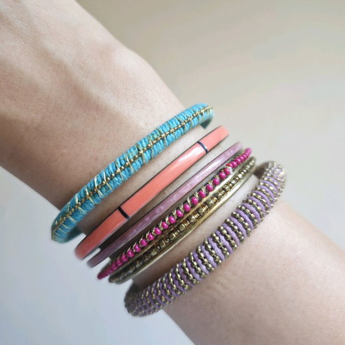 Summer bracelet set used, multicolored