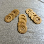 Decorative buttons like new, set of 12 for crafts