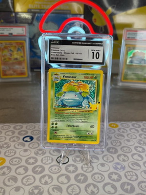 Pokémon Venusaur Classic Collection Celebrations κάρτα σαν καινούργια, βαθμολογημένη CGC