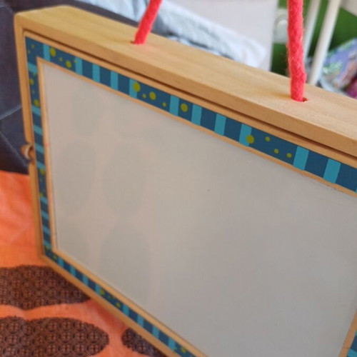 Wooden Magnetic Activity Board double-sided used