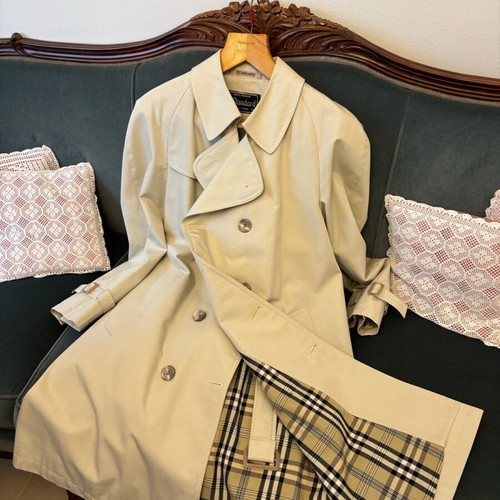 Men's trench coat like new, beige, size L