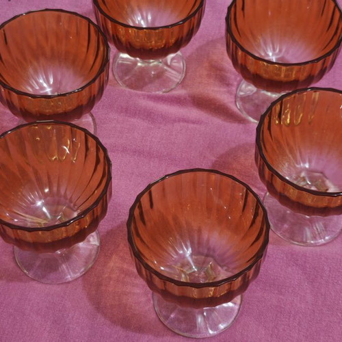 Set of 6 Glass Dessert Bowls new