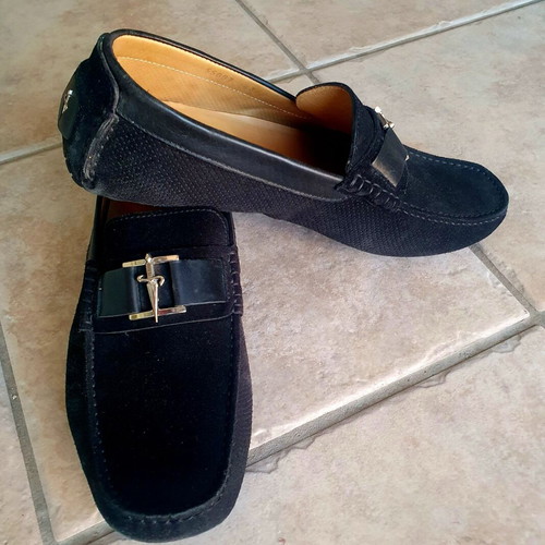 Cesare Paciotti men's black loafers size 43