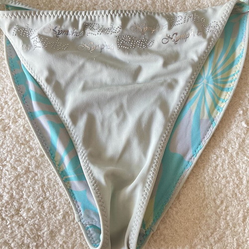 Pinko bikini top used, size M, grey and blue