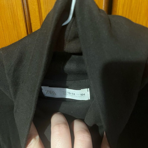 Zara kids black t-shirt like new, size 164 cm