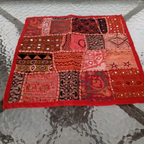 Decorative Indian pillowcase used 42x42