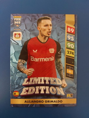Panini Fifa 365 Adrenalyn XL 2025 Limited Edition Grimaldo καινούργιο