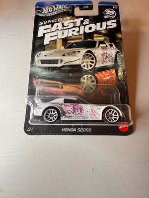 Hot Wheels Honda S2000 Silver Series Fast & Furious Graphic Remix new