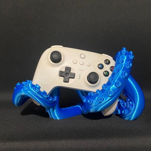 3D printed PS5 controller stand with Kraken tentacle custom made