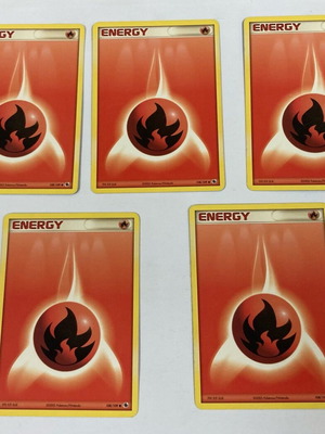 Κάρτες Pokémon Energy μεταχειρισμένες, πακέτο 5 σε καλή κατάσταση