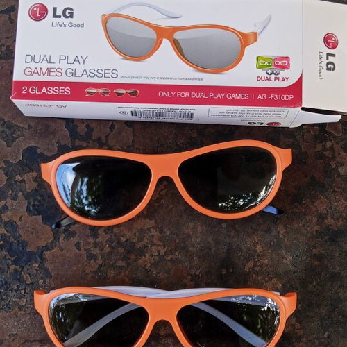 LG Dual Play Games Glasses set of 2