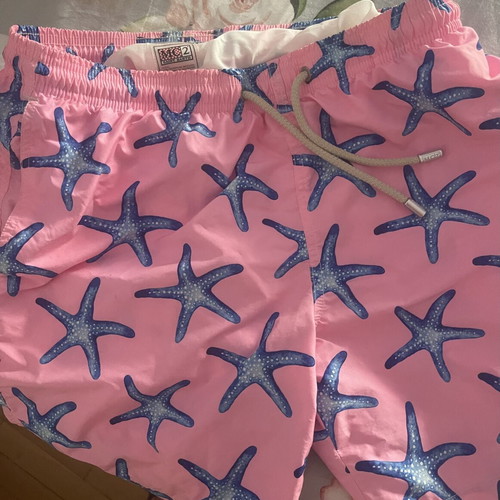 Saint Barth MC2 swim shorts medium, new, blue and pink