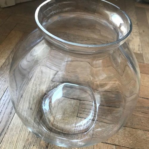 Glass vase retro vintage like new