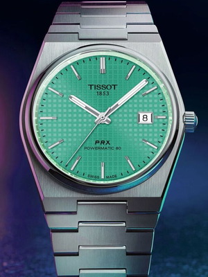 Tissot PRX Powermatic 80 green watch