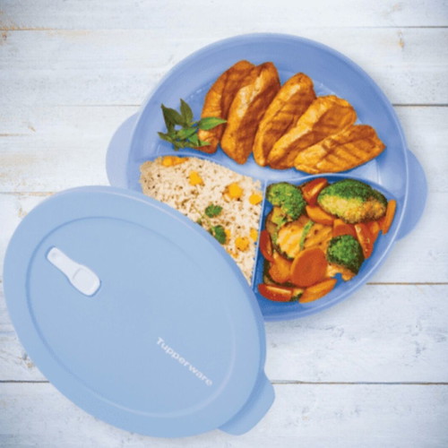 Crystal Wave Tupperware 1.4L with 3 compartments new