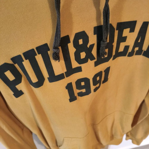 Pull & Bear sweatshirt used, mustard color, size L